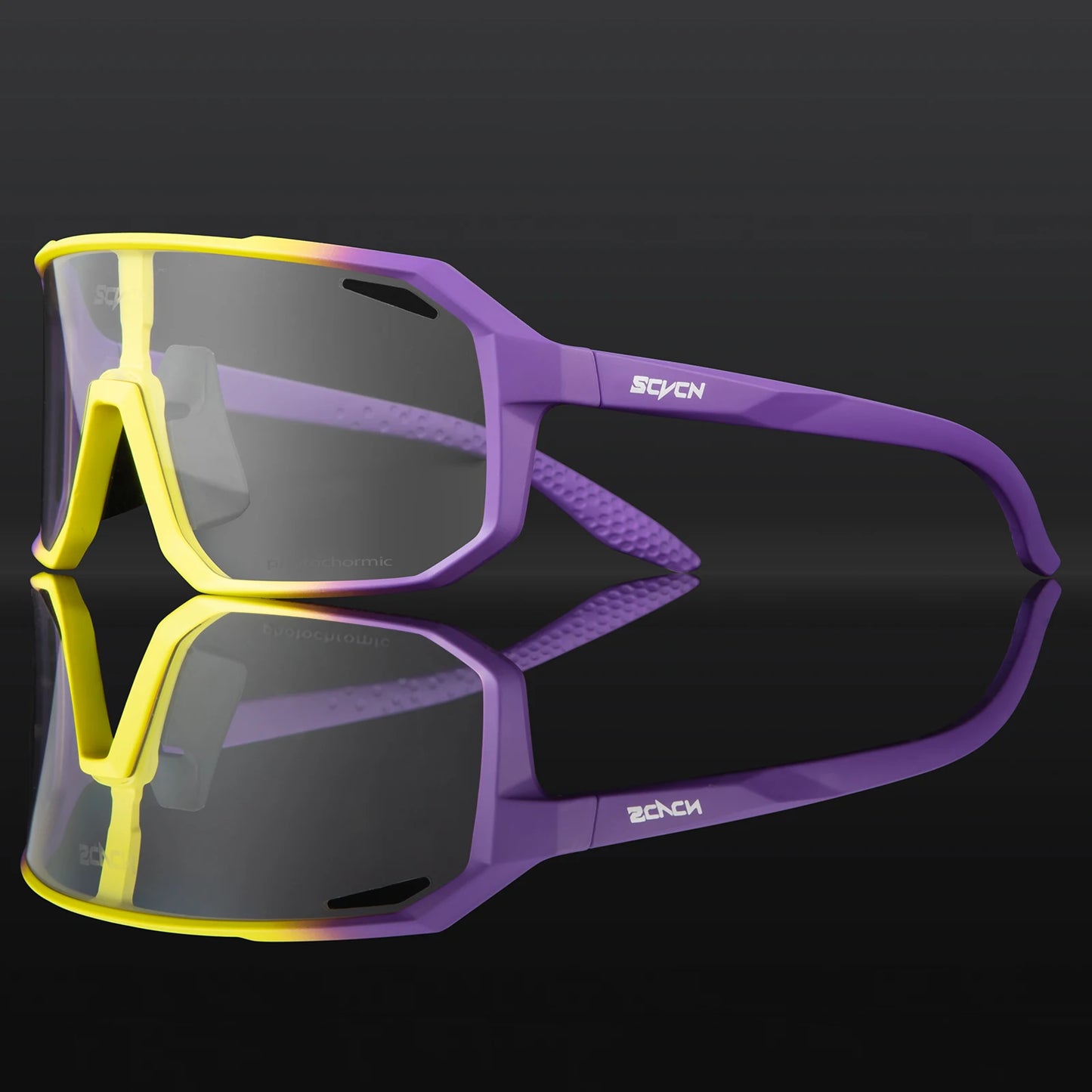 Gafas de Ciclismo SCVCN Fotocromáticas | Gafas Deportivas UV400 para Hombres MTB y Ruta