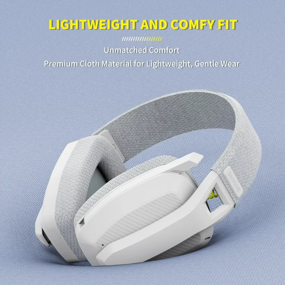 BINNUNE BW06 Auriculares Gaming Inalámbricos Bluetooth 2.4GHz con Micrófono – Cascos Gamer para PS5, PS4, PC, Mac y Playstation