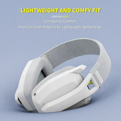 BINNUNE BW06 Auriculares Gaming Inalámbricos Bluetooth 2.4GHz con Micrófono – Cascos Gamer para PS5, PS4, PC, Mac y Playstation