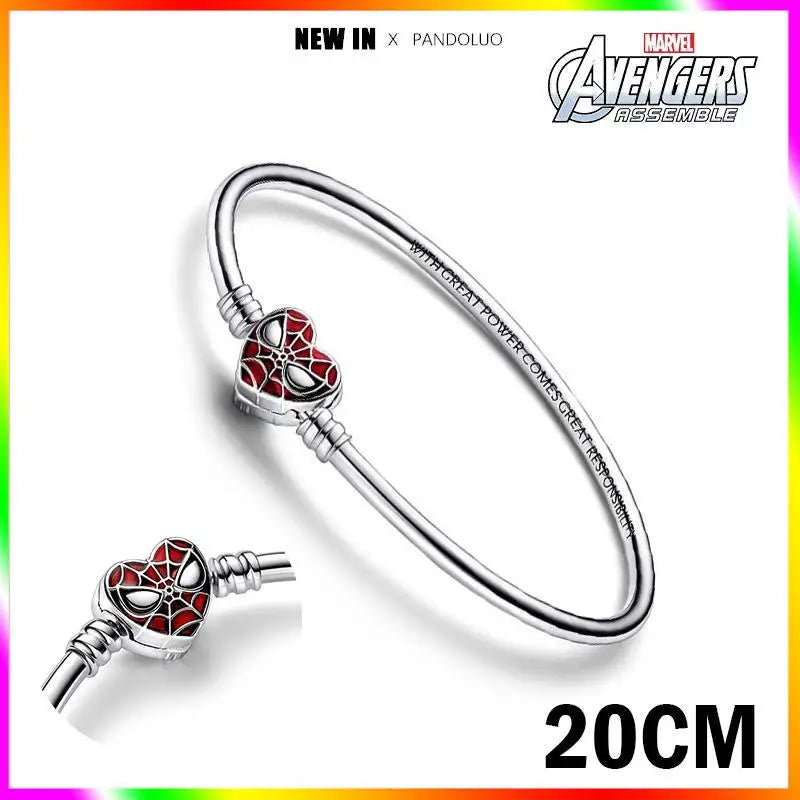 Charm Marvel Disney en Plata 925 – Abalorios Captain America, Wolverine y Deadpool para Pulsera Original Mujer