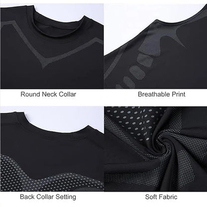 Camiseta Compresiva sin Mangas para Hombre – Tank Top de Gym, Fitness y Baloncesto con Malla y Secado Rápido