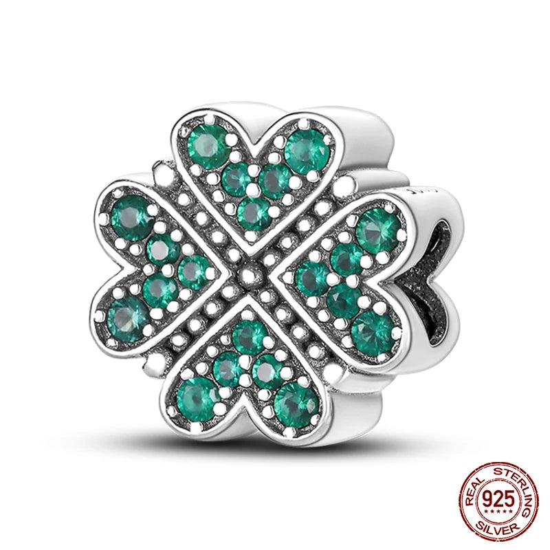 100% 925 Sterling Silver Creative Blue Luminous Firefly Charms Pendants Fit Qikaola 925 Original Bracelets DIY Birthday Jewelry