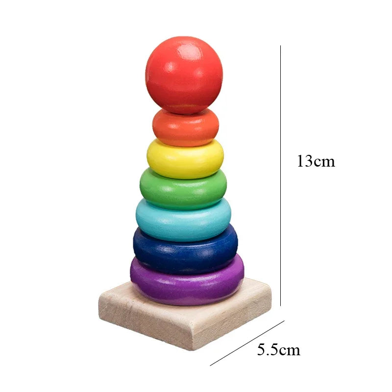 Montessori Wooden 8 Tones Multicolor Xylophone Wood Musical Instrument Toys For Baby Kids Puzzles Early Learning Games