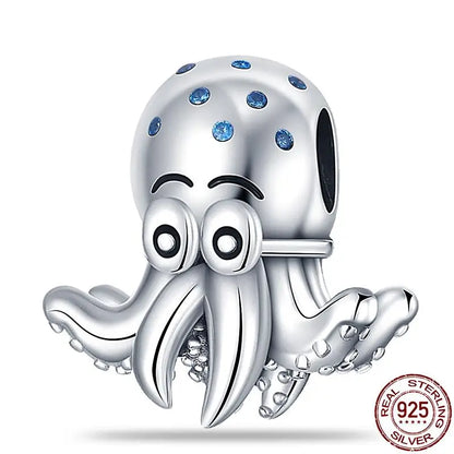 Charm animal mascota en plata 925 – Abalorio elegante para pulsera o collar tipo Pandora, joyería personalizada mujer