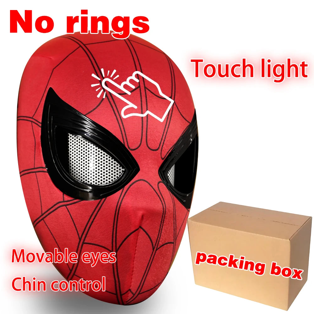 Máscara Spiderman con Ojos Móviles – Control Remoto Juguete Cosplay Infantil Halloween Navidad Peter Parker