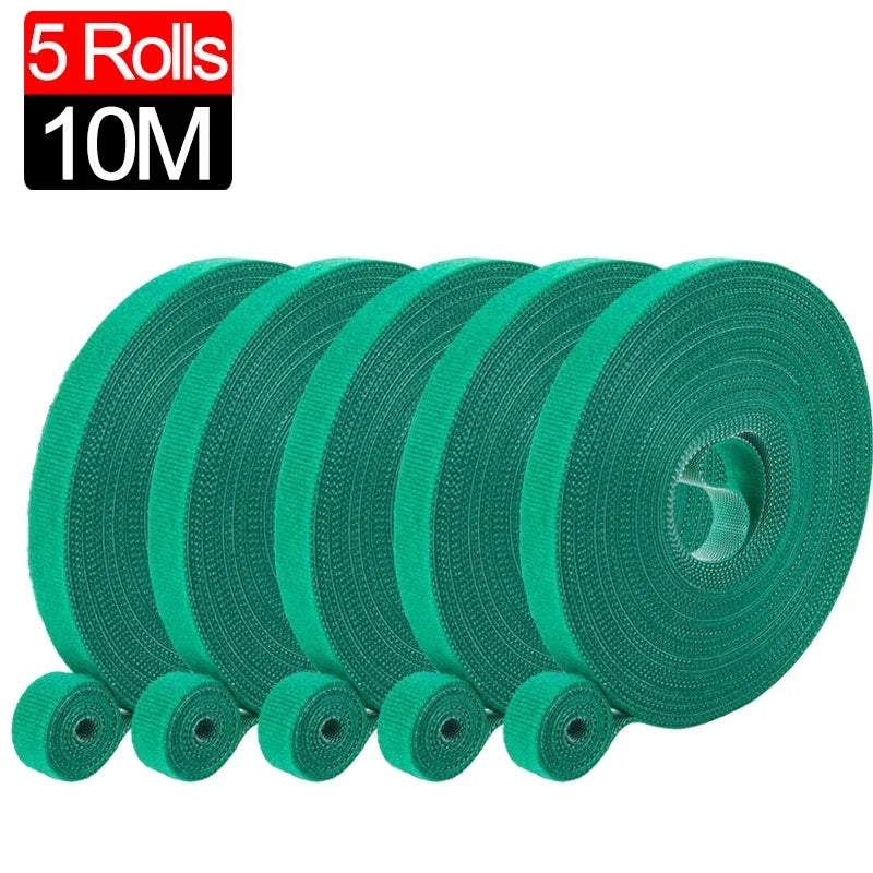 Cinta de Nylon Ajustable para Plantas 2M | Soporte Reutilizable de Jardín, Atado y Fijación