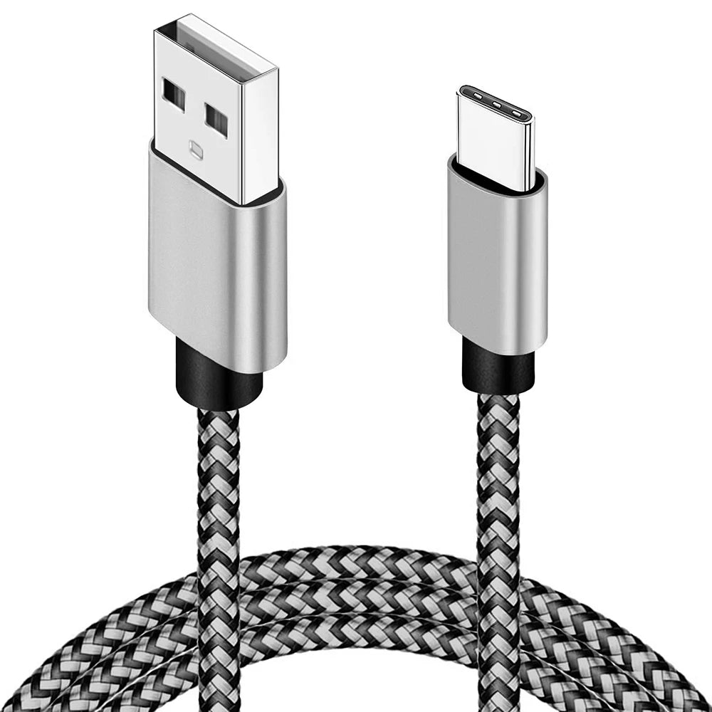 Cable USB-A a Type-C de carga rápida – Nylon trenzado, resistente y compatible con Xiaomi, Samsung, Huawei y Android