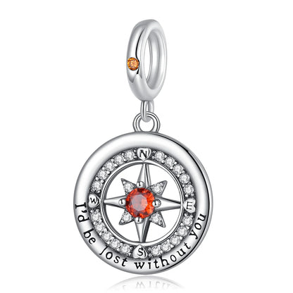 Charm Plata 925 Colgante Colorido Sol Luna Estrellas | Dije Compatible Pandora Pulsera y Collar Mujer