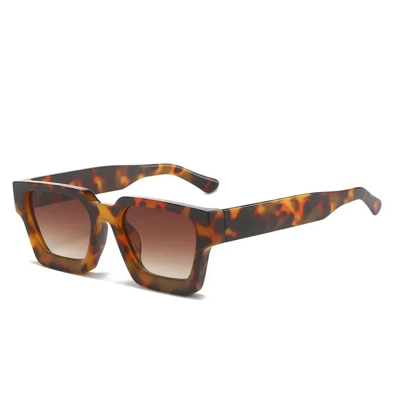 JNPCXI Gafas de Sol Cuadradas de Lujo | Retro Fashion Unisex UV400