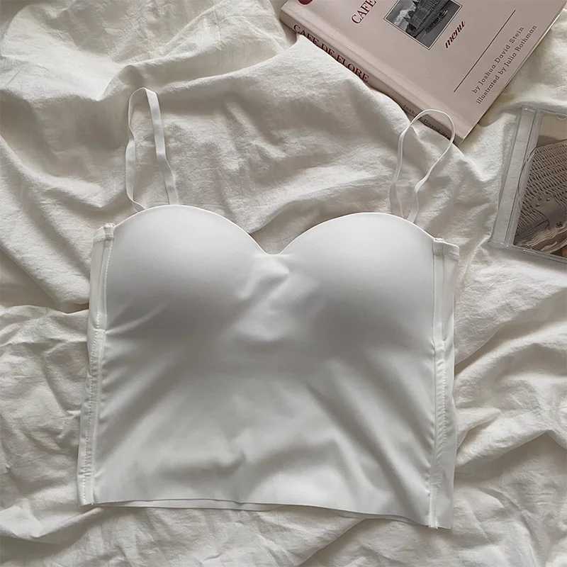 Camisola Mujer Verano | Crop Top Elegante Sexy de Tirantes 4 Colores Básicos Casual