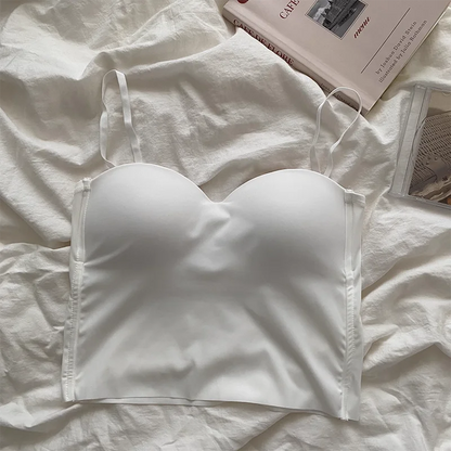 Camisola Mujer Verano | Crop Top Elegante Sexy de Tirantes 4 Colores Básicos Casual