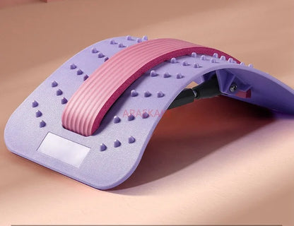 Corrector y Estirador Lumbar con Esponja de Relajación | Dispositivo de Masaje y Estiramiento de Columna para Yoga y Hogar