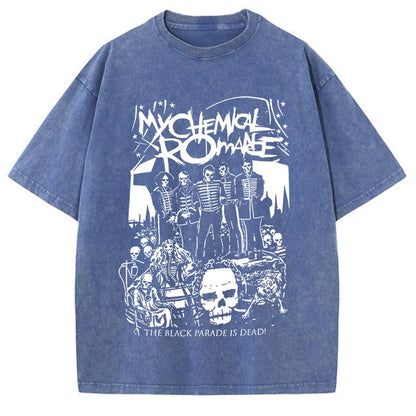 Camiseta Oversize My Chemical Romance Hombre Mujer | T-Shirt MCR Black Parade Punk Emo Rock Moda Alternativa