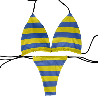 Bikini Divertido Mujer | Estampado Bandera 2 Piezas Playa y Piscina