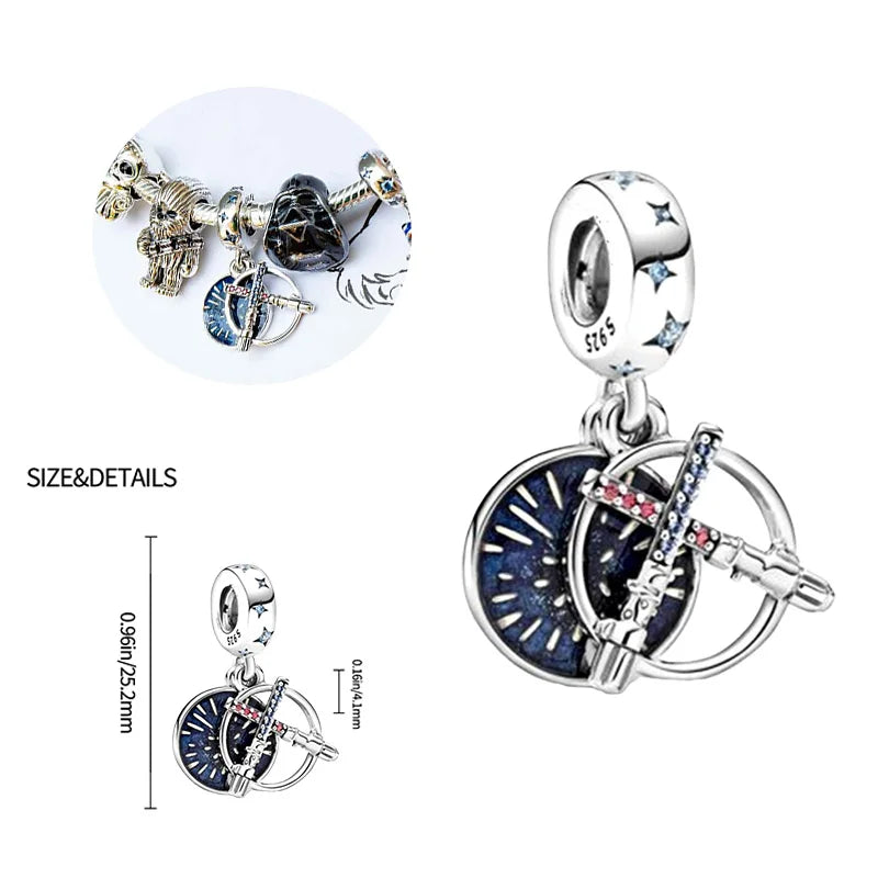 Charm Harry Potter plata 925 – Abalorio mágico de la serie para pulsera tipo Pandora