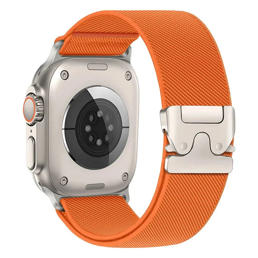 Correa de Nylon Trenzado Elástica para Apple Watch – Compatible Ultra 2, Series 10-6, SE (41mm-49mm)