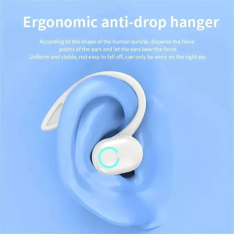 Auricular Bluetooth S10 – Manos libres de un solo oído, con cancelación de ruido, diseño deportivo y resistente al agua