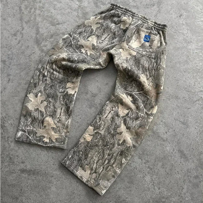 Pantalones Oversize Y2K Streetwear para Hombre – Jogger Camuflaje, Hip Hop, Casual Unisex, Baggy Camo