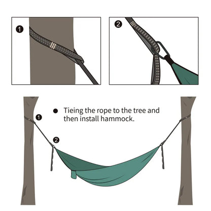 Juego de 2 Cintas para Hamaca – Alta Resistencia 600 lbs, Poliester con 5 Anillos Ajustables