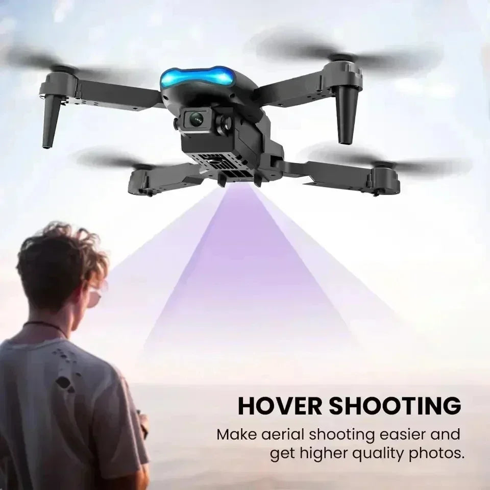 Drone E99Pro 4K con doble cámara – RC plegable WiFi 5G FPV con altura estable y modos especiales