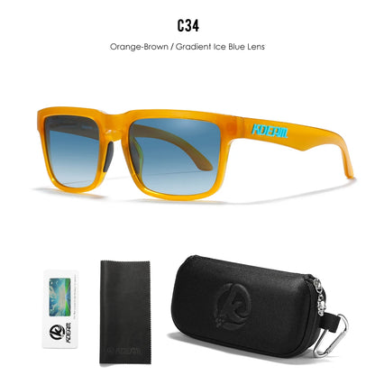 Gafas de Sol Polarizadas KDEAM Unisex | Diseño Cuadrado Casual con Estuche Rígido