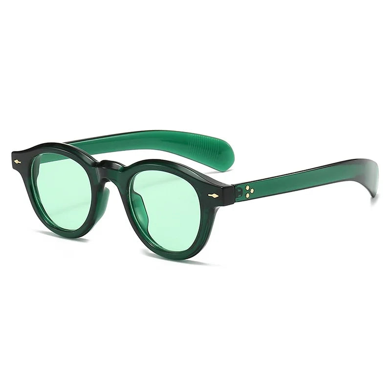Gafas de Sol Redondas Pequeñas Retro | Lentes Ocean UV400 Estilo Punk Unisex