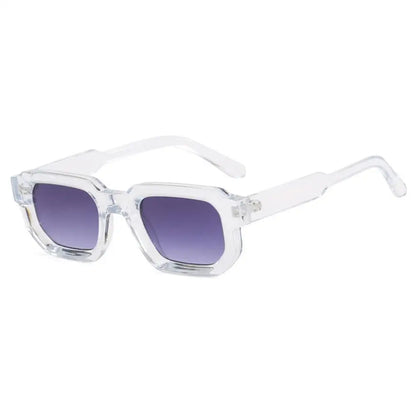 KLASSNUM Gafas de Sol Rectangulares Vintage | Retro Fashion UV400 Unisex Hombres y Mujeres