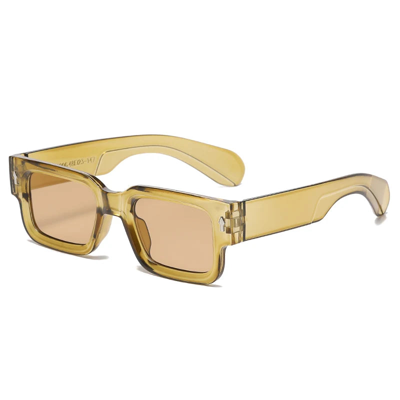 Gafas de Sol Retro Cuadradas con Patas Gruesas | Unisex Moda Vintage UV400