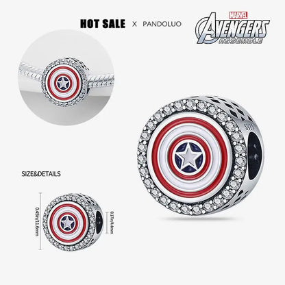 Charm Marvel Iron Man y Spiderman en Plata 925 – Abalorios Disney para Pulsera Original Mujer