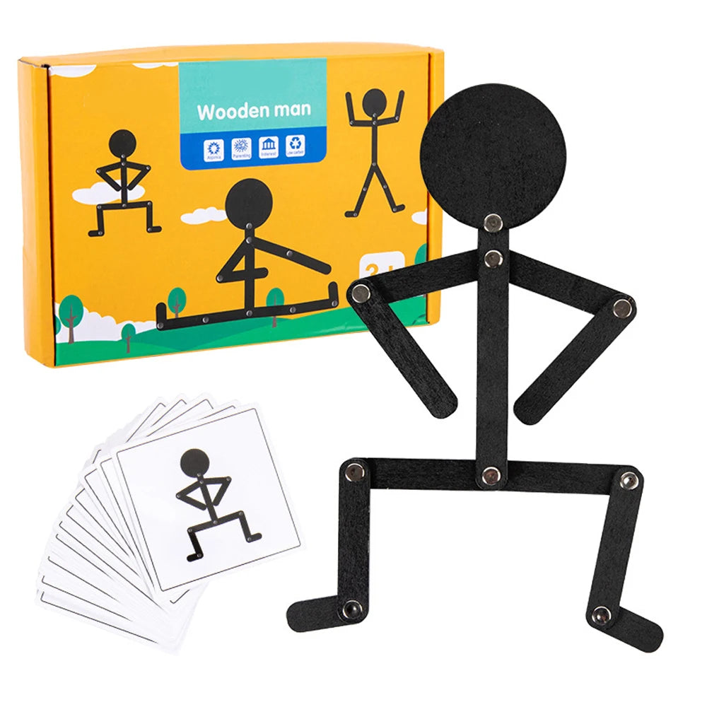 Juguetes Montessori de Madera para Niños – Rompecabezas Educativo Deportivo | Desarrollo Temprano y Habilidades Manuales