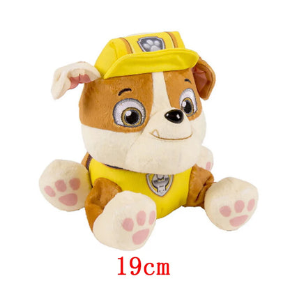 Peluche Perro Patrulla Canina 19cm – Muñeco Chase Rock de Dibujos Animados, Figura Infantil de Regalo Navidad