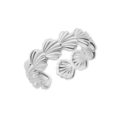 Anillos Clásicos de Acero Inoxidable 316L para Mujer - Color Dorado de Lujo Antialérgico y Duradero