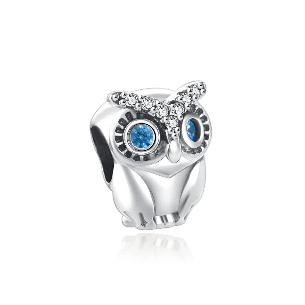 Charm Plata 925 Árbol de la Familia, Pluma, Copo de Nieve y Niño | Dijes Colgantes Compatibles con Pulseras Pandora