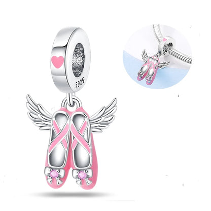 New in 925 Sterling Silver Red Color Series Heart-Shaped  Charm Beaded Fit Original 3mm Woman Bracelet Lucky DIY Jewelry Gifts