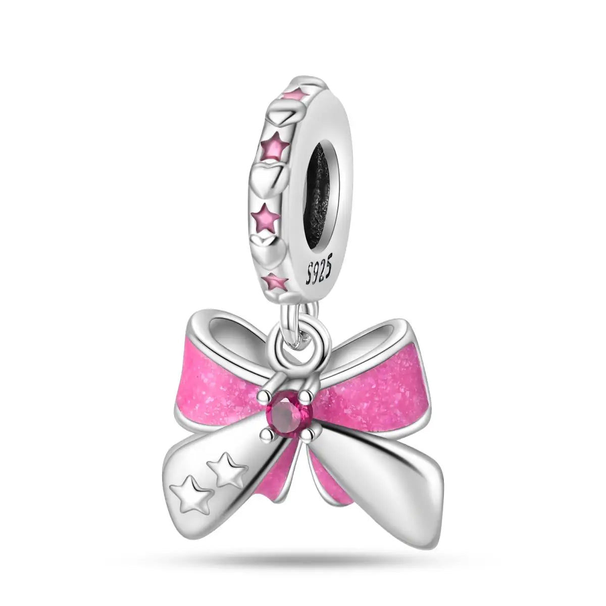Charm princesa ángel rosa plata 925 – Abalorio de cumpleaños para pulsera tipo Pandora mujer
