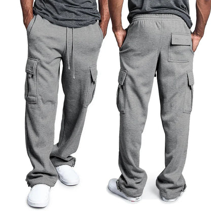 Pantalón Jogger Hombre Oversize | Sweatpants Deportivos Streetwear con Múltiples Bolsillos