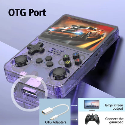 R36S Retro Handheld Game Console – Consola Portátil Linux 3.5” IPS con 64GB y 15000+ Juegos