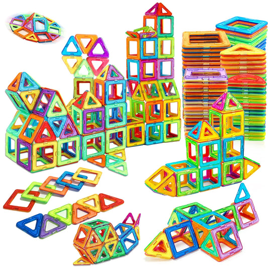 Bloques de Construcción Magnéticos STEM | Juguetes Educativos de Imanes para Niños