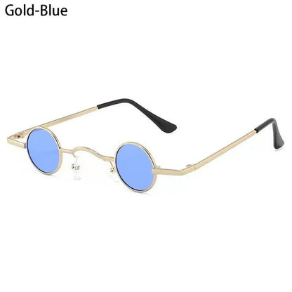 Gafas de Sol Redondas Punk Unisex | Montura Metálica Hip Hop Colores Moda UV400