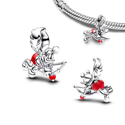 Collar, Aretes y Charm Disney Stitch | Compatible Pandora Pulsera Mujer DIY