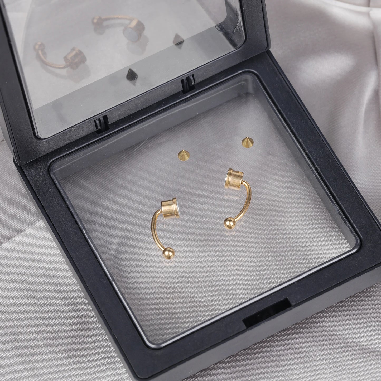 2Pcs or 5Pcs Magnet Nose Ring Stainless Steel Horseshoe Ring Nose Clip Non-pierced Nose Hoop Magnetic Nose Nail piercing nariz