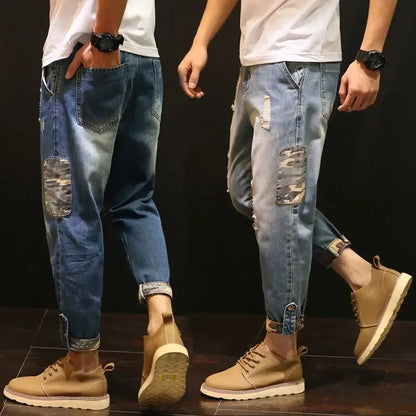 Jeans Oversize Hombre Harem | Pantalón Vaquero Estilo Coreano Y2K 2000s Algodón Premium 2025