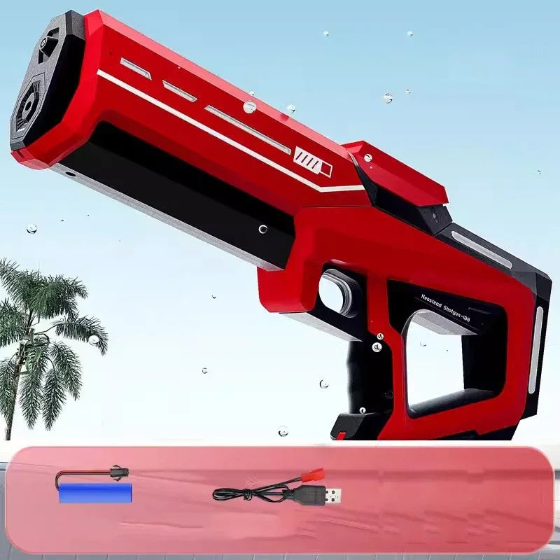 Pistola de Agua Automática Eléctrica – Juguete Portátil de Verano para Niños y Adultos | Diversión en Playa y Piscina