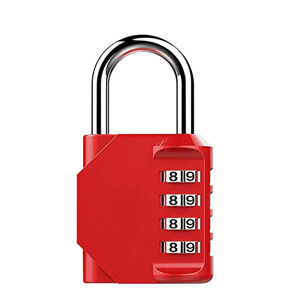 Candado de Combinación 4 Dígitos 🔒 Resettable Antirrobo, Impermeable y Resistente – Candado de Seguridad para Gimnasio, Taquillas, Puertas y Exterior