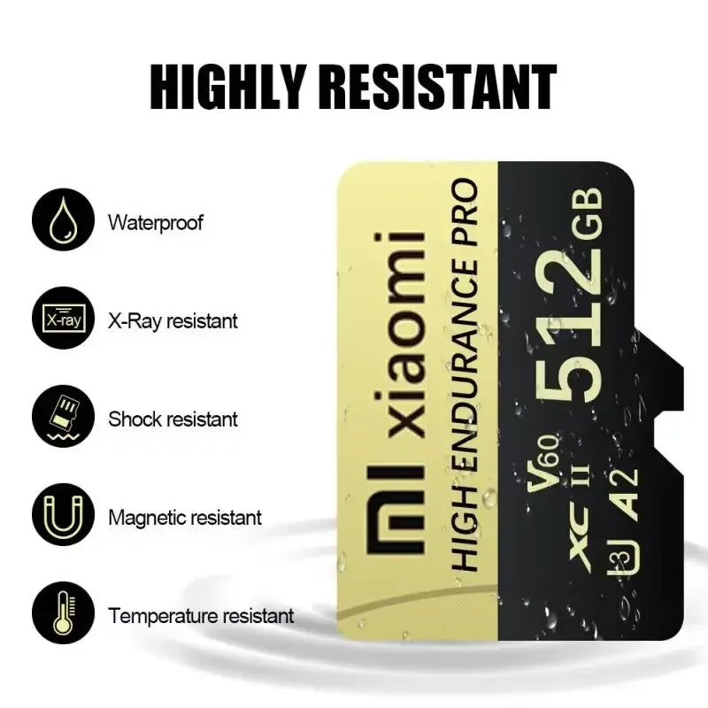 Xiaomi Micro SD TF Card 128GB 256GB 512GB 1TB 2TB – Tarjeta de Memoria de Alta Velocidad con Adaptador