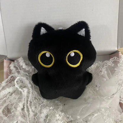 Peluche Gato Negro 10cm | Muñeco Suave Colgante Almohada Cojín Regalo Niños