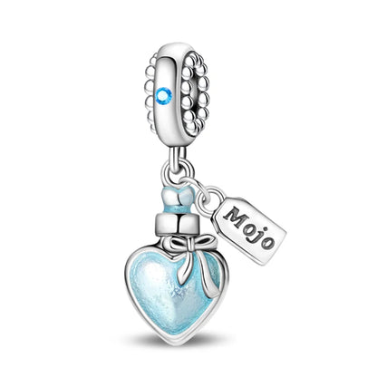 S925 Silver Color Butterfly Daisy Rose Crown Perfume Charms Beads Fit Pan Original Bracelets DIY Fine Jewelry Making Gifts