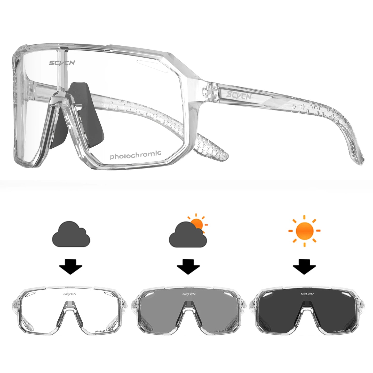 Gafas de Ciclismo SCVCN HOT MTB | Gafas Deportivas Unisex con Protección UV400 | Running, Conducción, Bicicleta y Outdoor