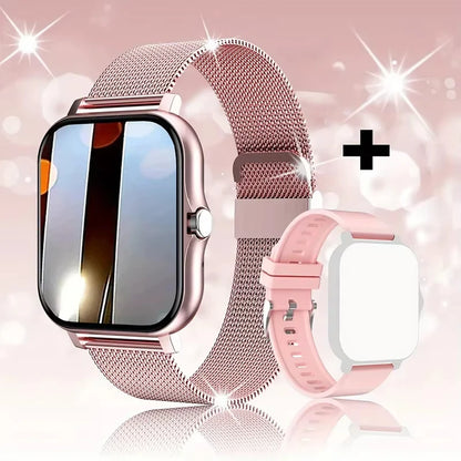 LAXASFIT Smartwatch 2025 – Reloj inteligente con llamadas Bluetooth, pantalla táctil completa y monitor de salud