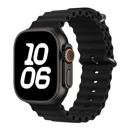 Correa Ocean de silicona para Apple Watch – Compatible Ultra 2, Series 10-5 (38mm-49mm)